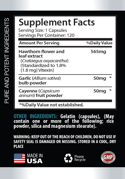 Immune Support- HAWTHORN BERRY COMPLEX - Defense - 1 Bottle 60 Capsules gallery