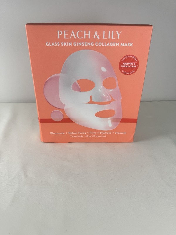 Peach & Lily Glass Skin Ginseng Collagen Mask – 7 Sheet Masks