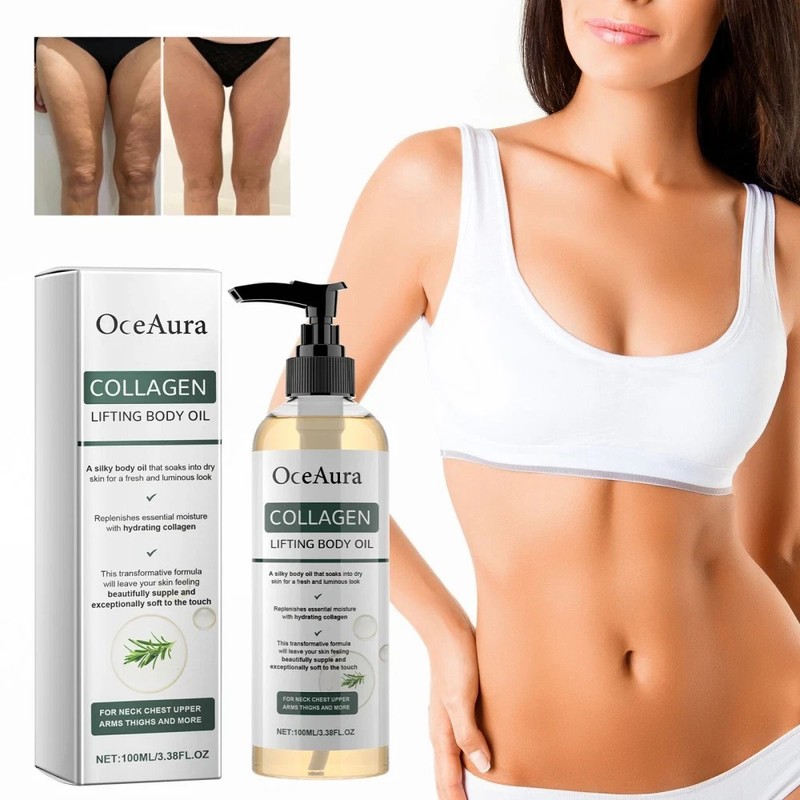 2X 100ml Collagen Lifting Firming Body Oil Anti Aging Hydrating Skin Tightening gallery