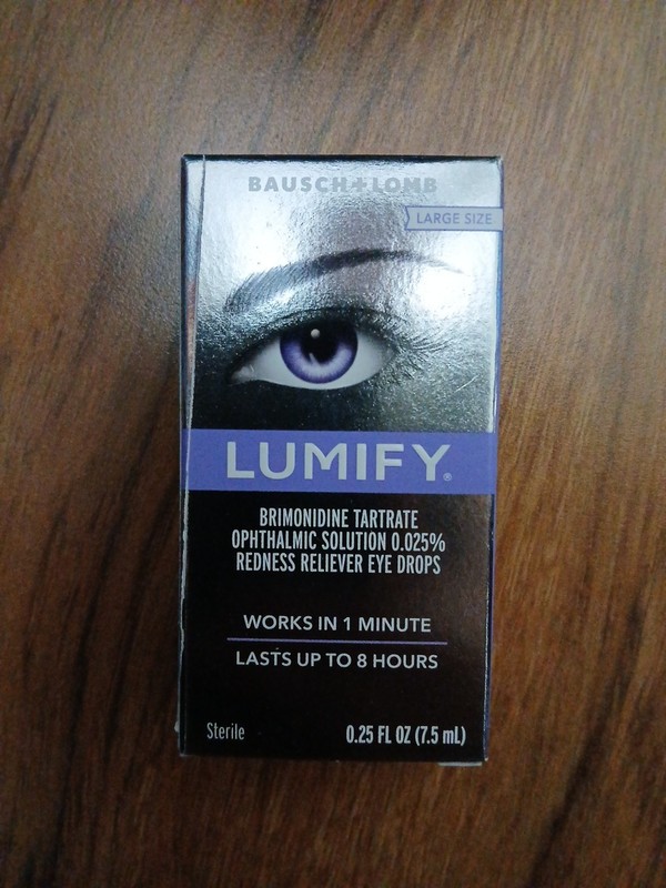 Bausch + Lomb Lumify Eye Drops Redness Reliever Large Exp 06/27 New