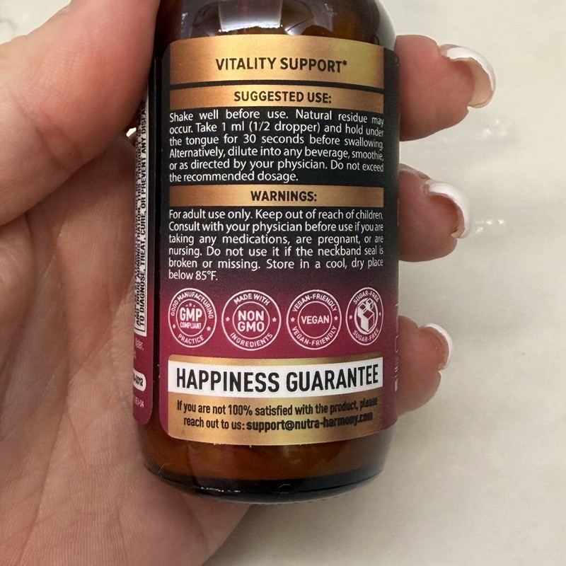 Organic Vitamin B Complex Drops - 20,000 mcg Energy & Brain Health 2fl oz NEW gallery
