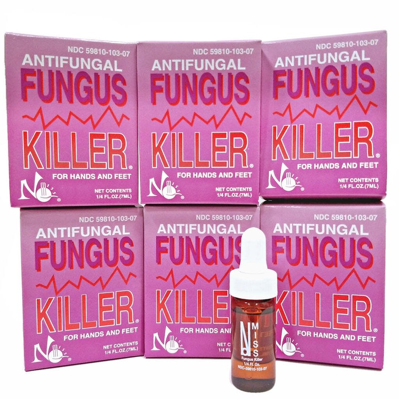 6pc No Miss Antifungal Fungus Killer for hands and feet 1/4 fl.oz 7ml New Bottle