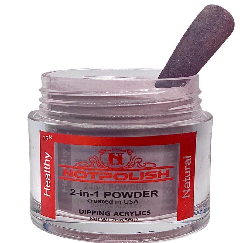NotPolish Dip Powder 2 Oz - OG 158 My Soul Was Dark gallery