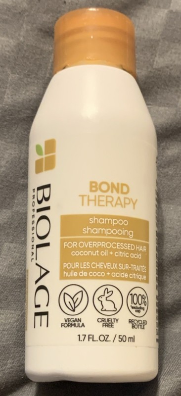 (3) Biolage Bond Therapy Shampoo Overprocessed Hair Repair Coconut Oil 1.7 fl oz