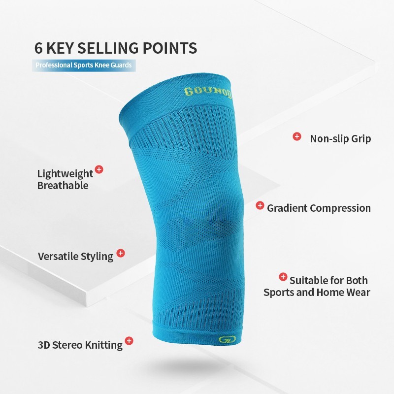 2Pcs Knee Sleeve Compression Brace Support For Sport Joint Pain Arthritis Relief gallery