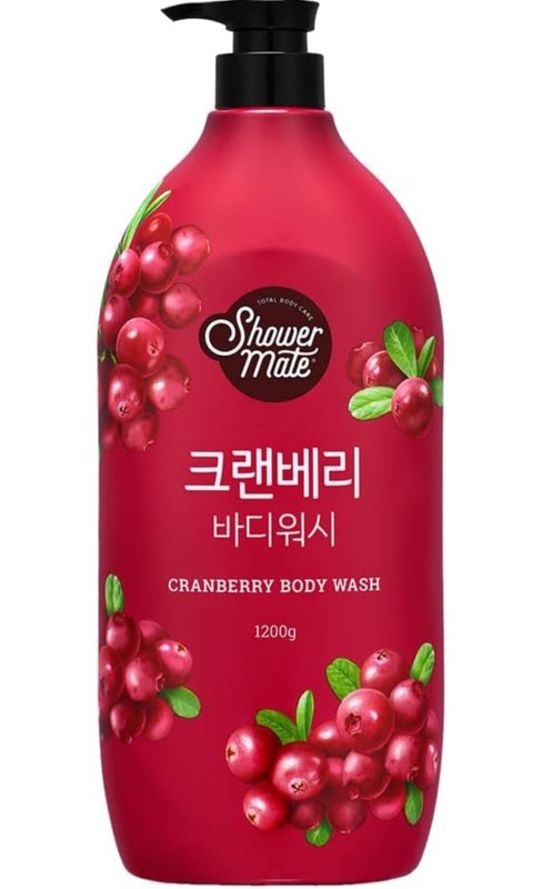 Showermate Natural Body Wash Cranberry 42.3 Fl Oz 1.2kg