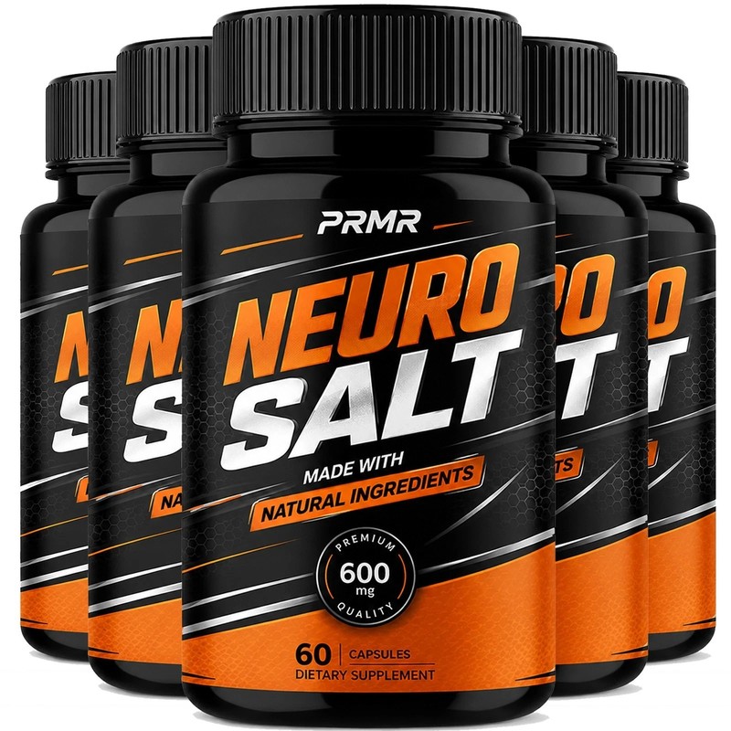 (5 Pack) Neuro Salt Nootropic All Natural Brain Supplement NeuroSalt 60 Capsules