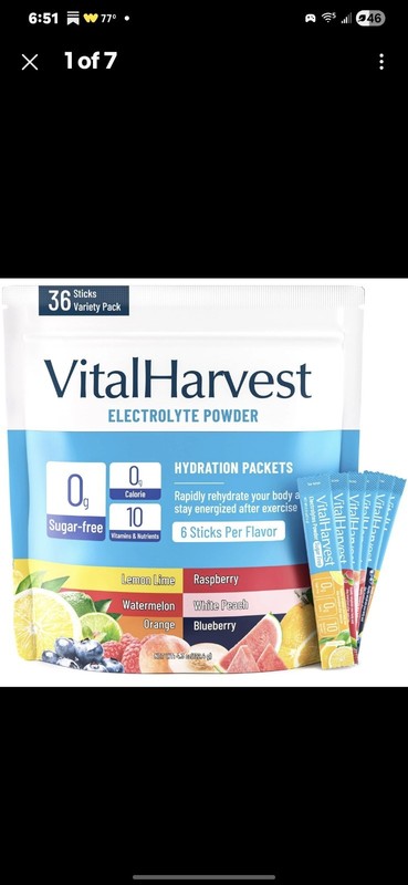 36 Sticks Electrolytes Packets 6 Flavors Sugar Hydration Packets Electrolyte …