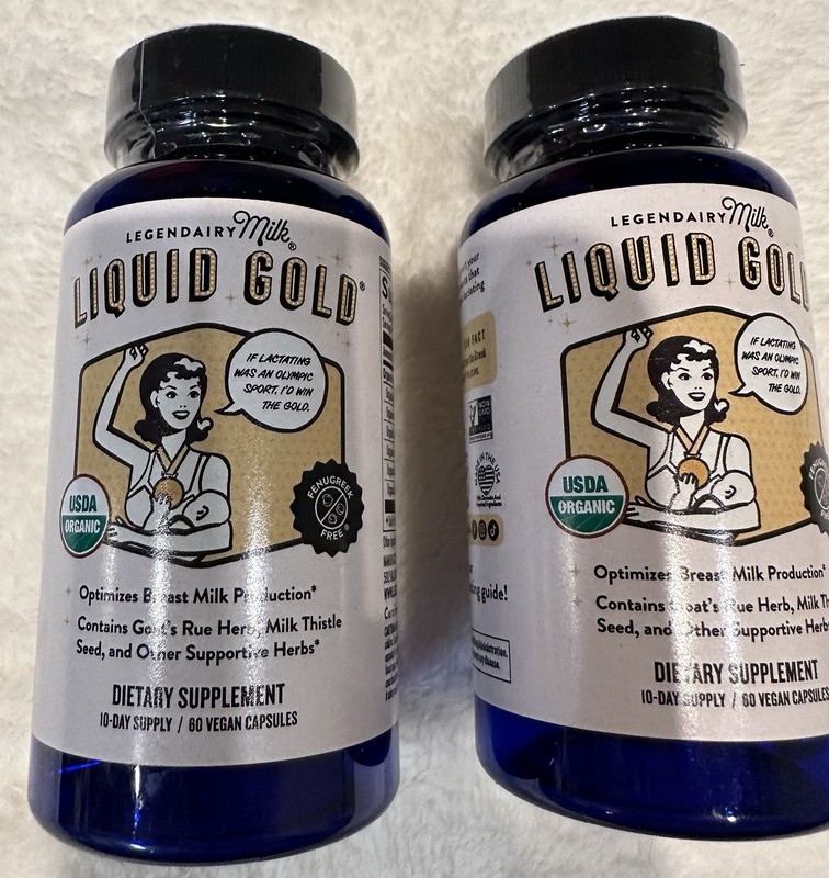 Legendary Milk LIQUID GOLD Supply 120 Vegetarian Capsules 2 Bottles EXP9/28