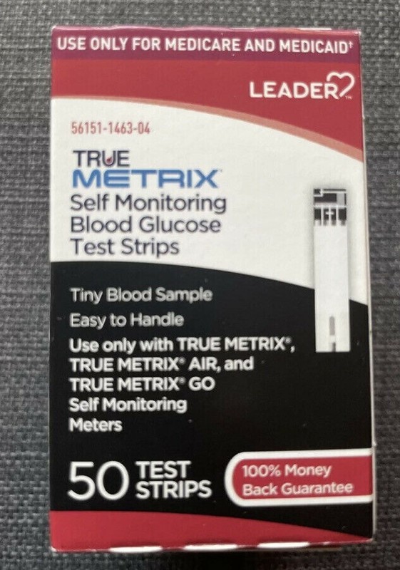 TRUE Metrix Blood Glucose 200 Test Strips Hot Item Great $ Exp09/31/2024