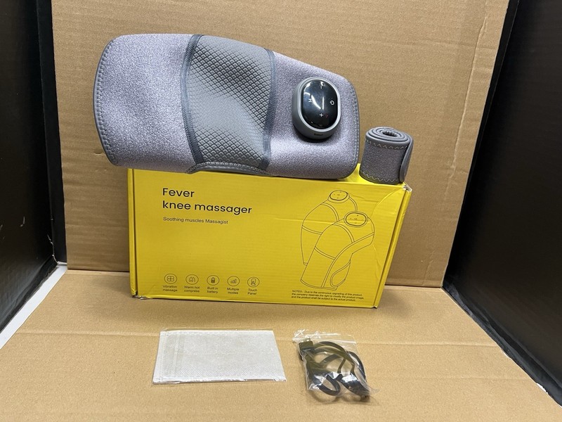 Heated Knee Massager Wrap W/ Vibration & Heat Therapy Adjustable Strap USB Port