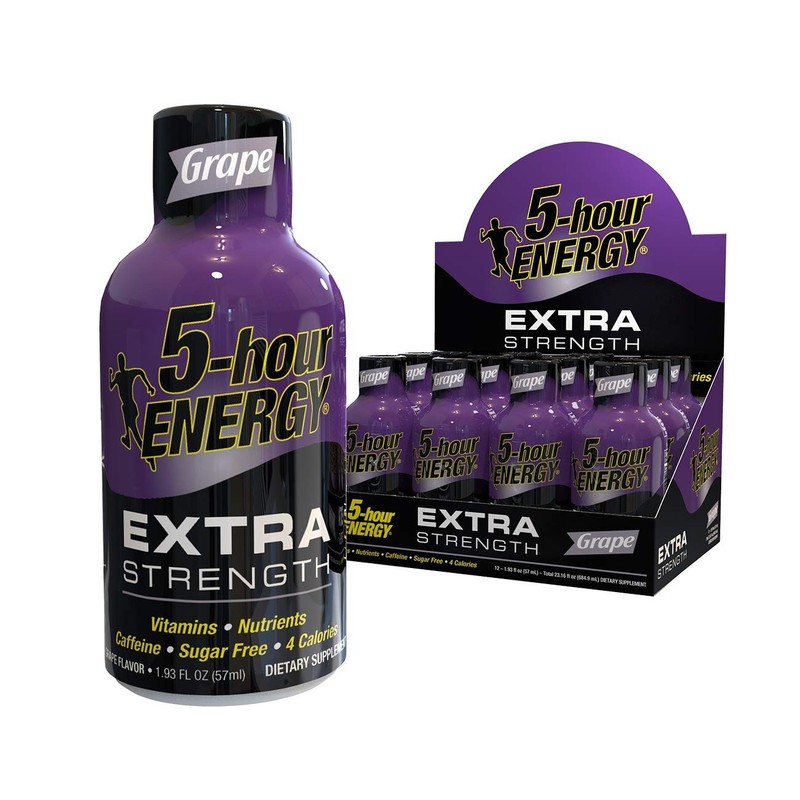 5-hour ENERGY Extra Strength Grape Energy Drink – 12 Pack