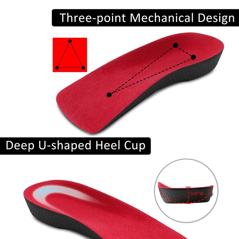 Orthotic Shoe Insoles Inserts Flat Feet High Arch Support Plantar Fasciitis gallery