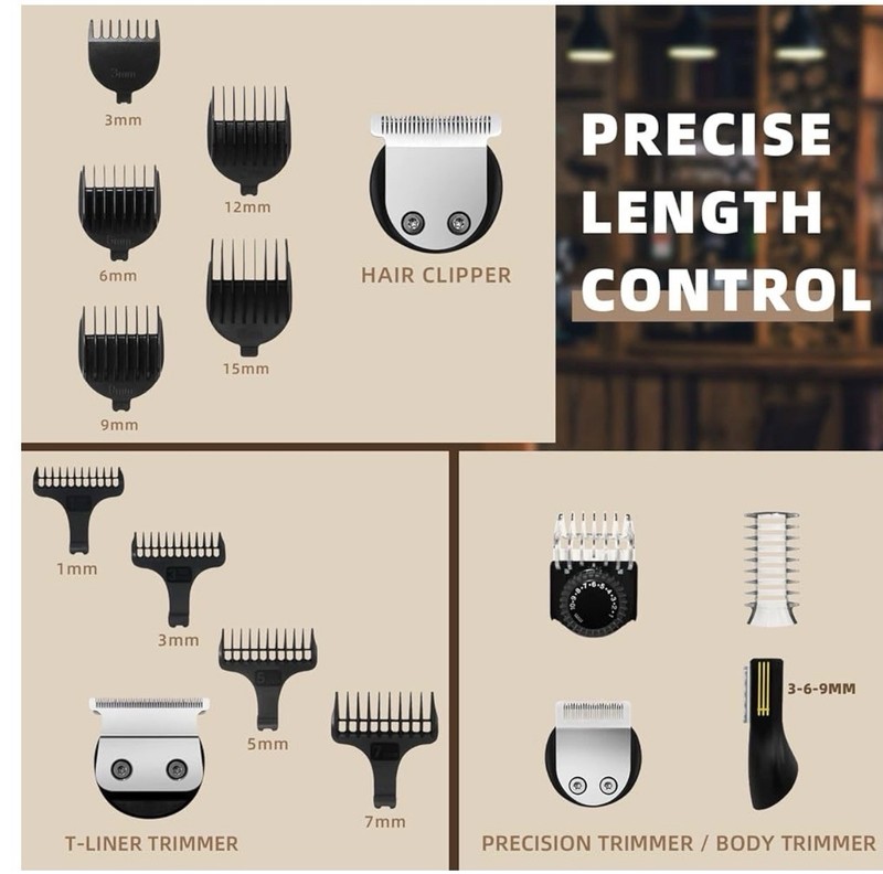 Ufree Beard Trimmer for Men, Electric Razor Shaver, Cordless Hair Clipper Shavin gallery