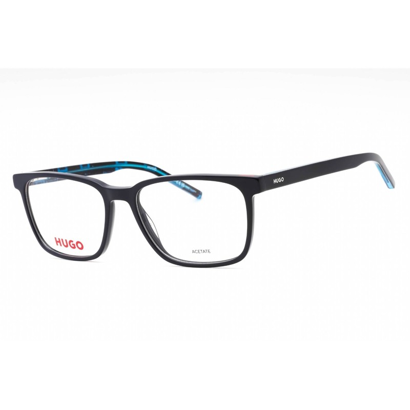 Hugo Men’s Eyeglasses Blue Pattern Plastic Square Full Rim Frame HG 1074 0S6F 00