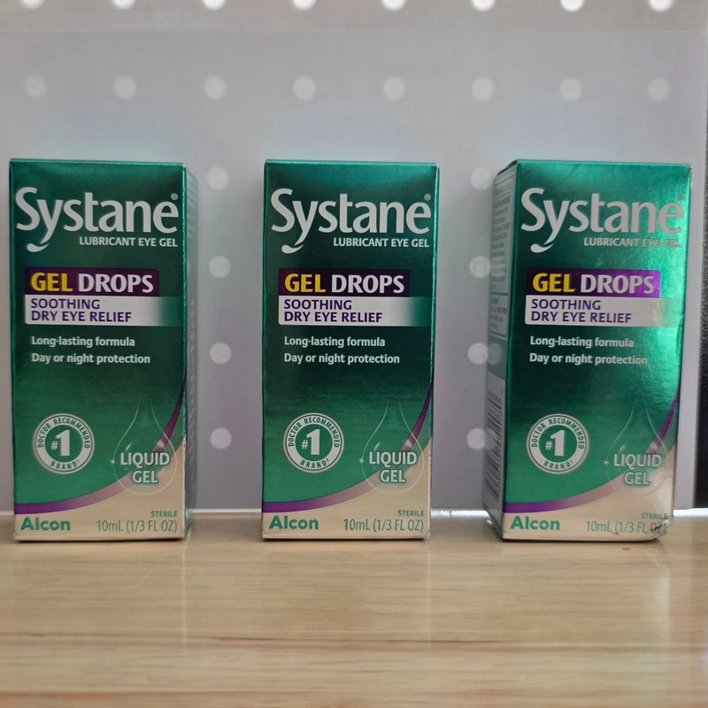 SYSTANE Gel Drops Lubricant Eye Gel 10 ML Exp 05/2027+ LOT OF 3 BOXES!!!
