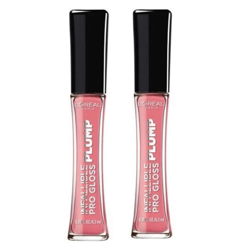 Lot 2 LOREAL Infallible Pro Gloss Plump #602 Sheer Blossom