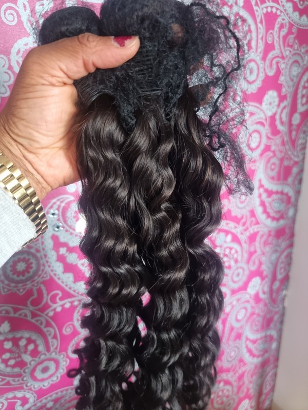 12A 3BUNDLES BRAZILIAN VIRGIN HUMAN HAIR THICK NATURAL WAVE 24+24+24INCH 300g 1B