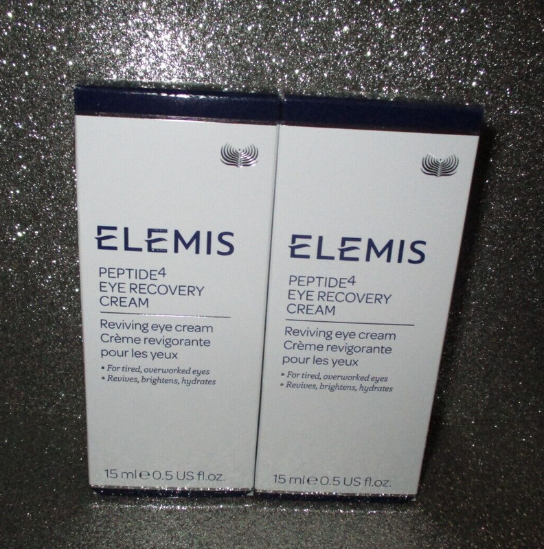 2x ELEMIS Peptide4 Eye Recovery Cream 0.5oz Full Size Firming Peptides NIB