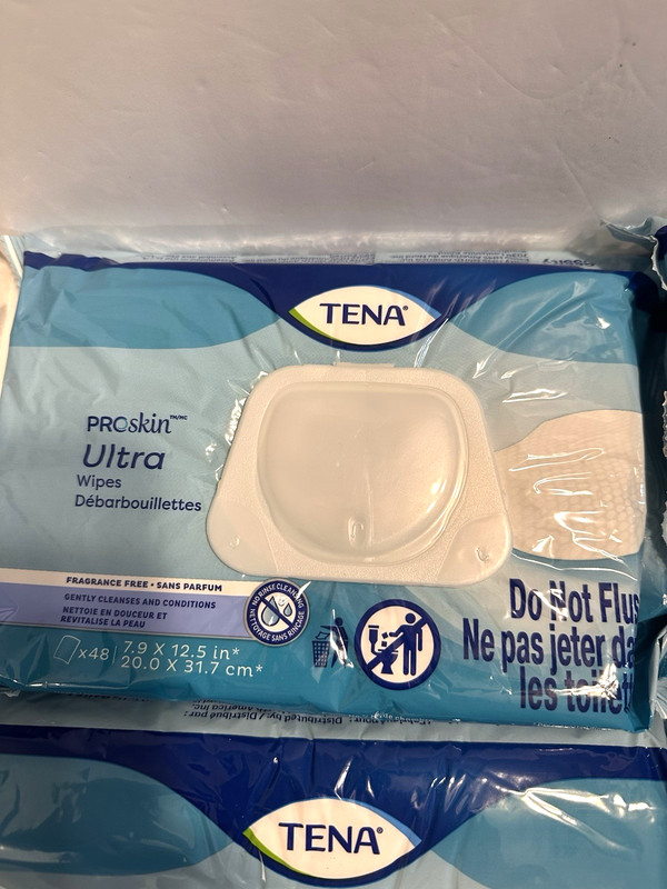 4 Packs Tena ProSkin Ultra Adult Wipes 48ct New Sealed 10-26 gallery