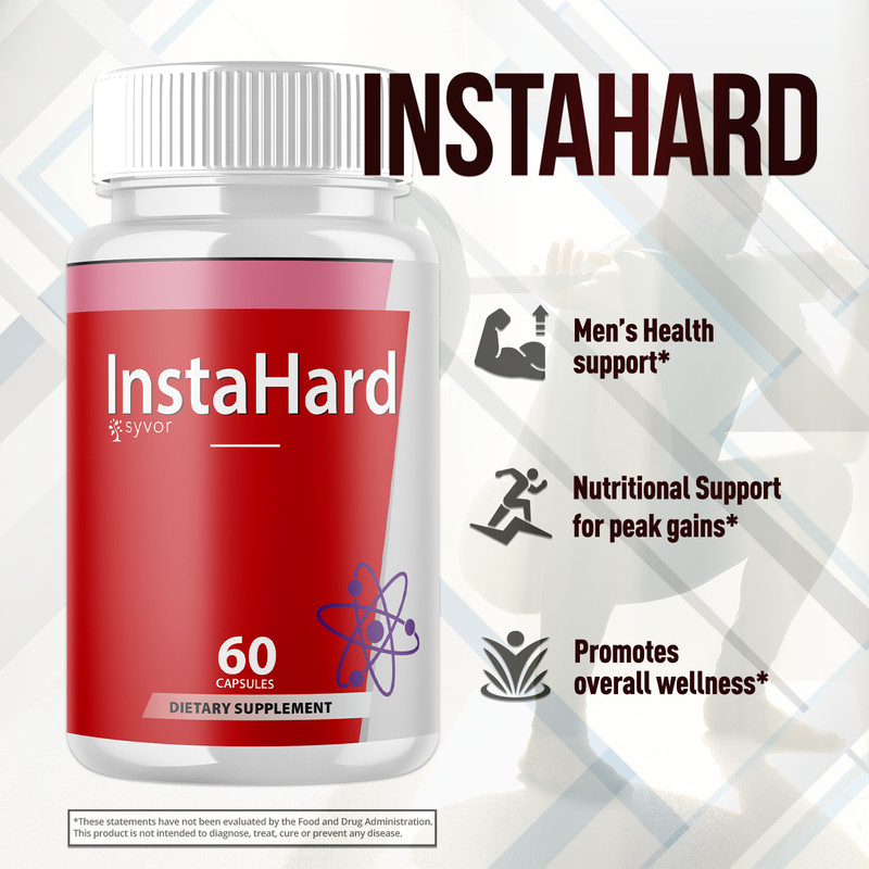 (2 Pack) InstaHard Advanced Male Support Pill Insta Hard Supplement 120 Capsules gallery