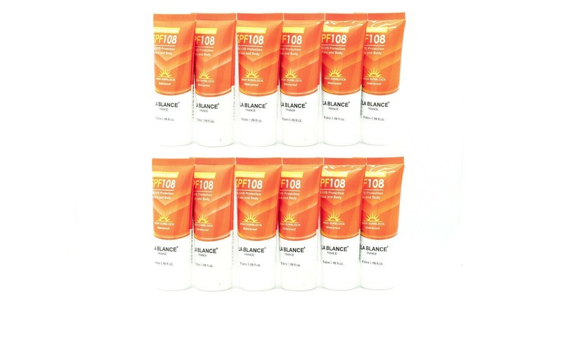 La Blance SPF 108 UVA/UVB Protection Sunblock (1.98oz/60ml) [12-Pack] Exp 2030