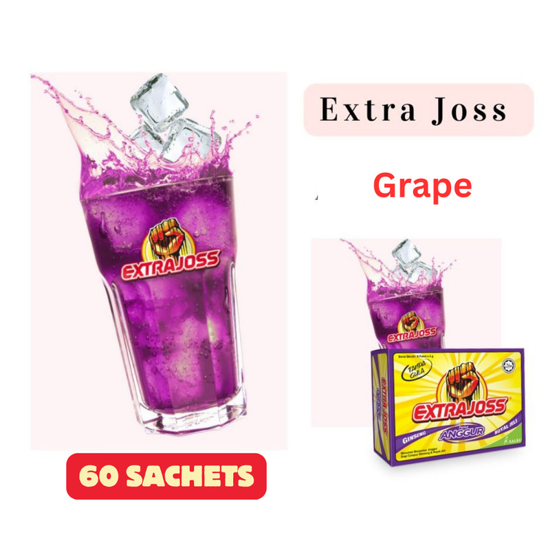 (10box / 60Sachets) Energy Drink Extra Joss Grape With Ginseng and Royal Jelly gallery