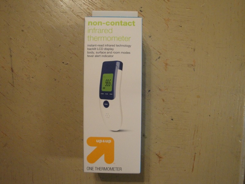 Up & Up Non-Contact Infrared Thermometer Backlit LCD Display #D3
