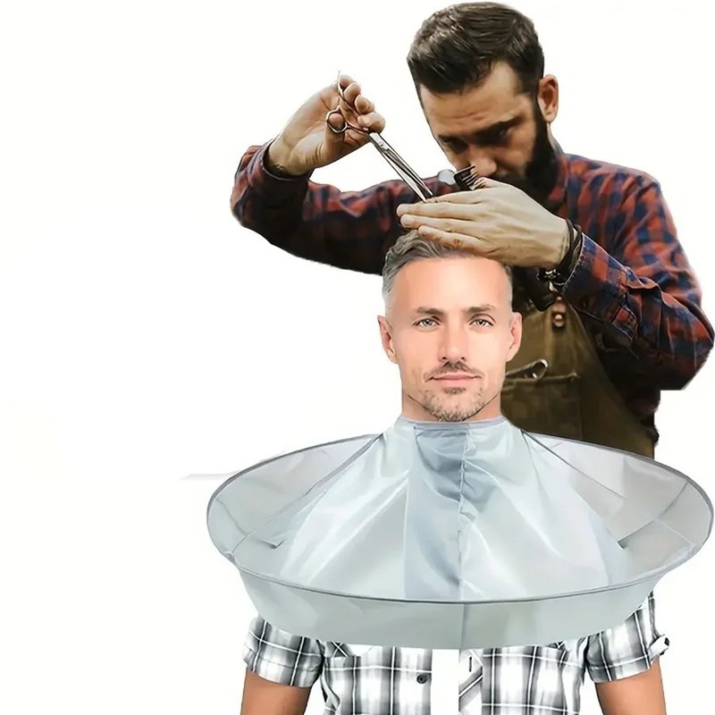 DIY Hair Cutting Cloak Umbrella Cape Waterproof Foldable Barber Salon Hair Catch