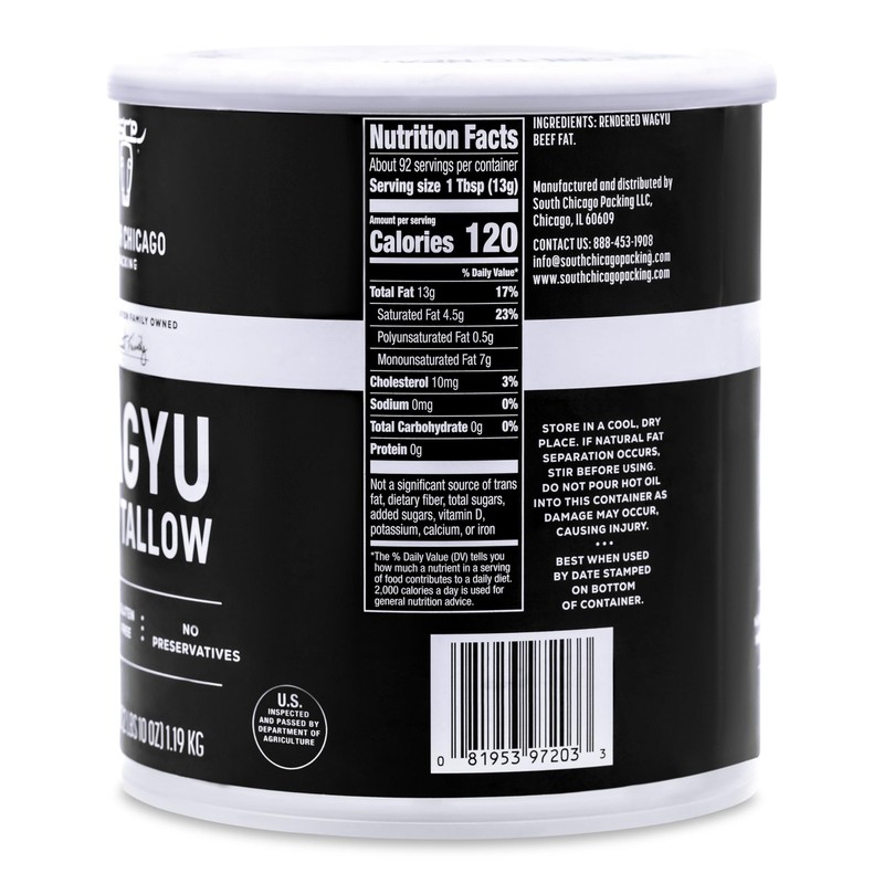 South Chicago Packing 100% Pure Wagyu Beef Tallow, 42 Ounces – Paleo & Keto... gallery
