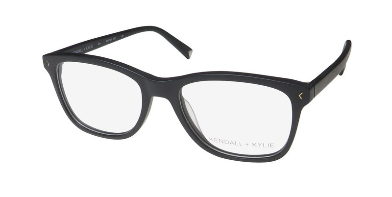 NEW KENDALL + KYLIE KKO121 GIA EYEGLASS FRAME PLASTIC 53-18-140 BLACK SQUARE