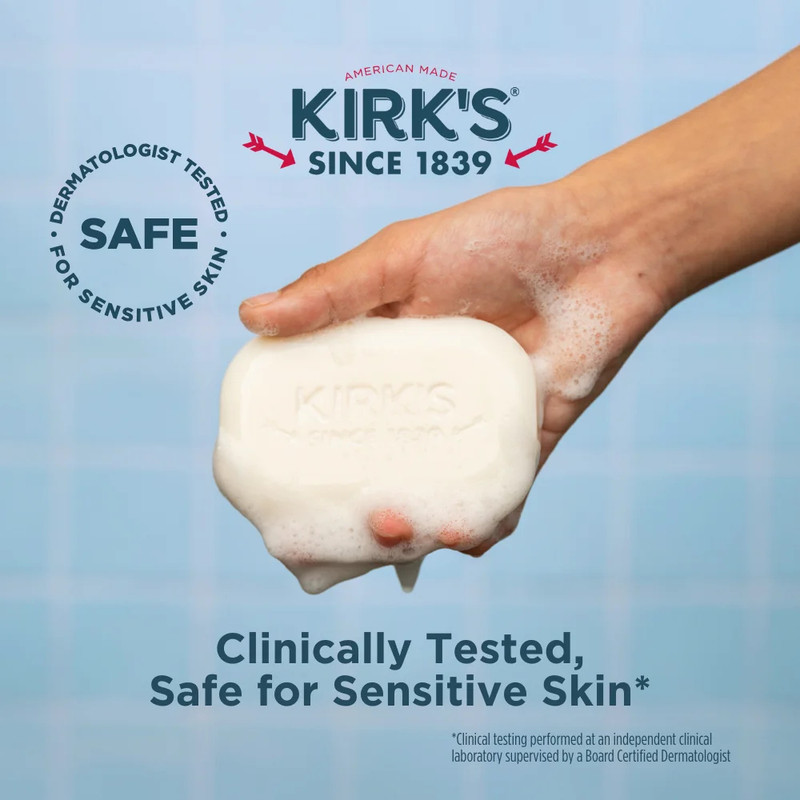Kirk's Castile Bar Soap - Made With Premium Coconut Oil, Original Scent, 16 Bars gallery