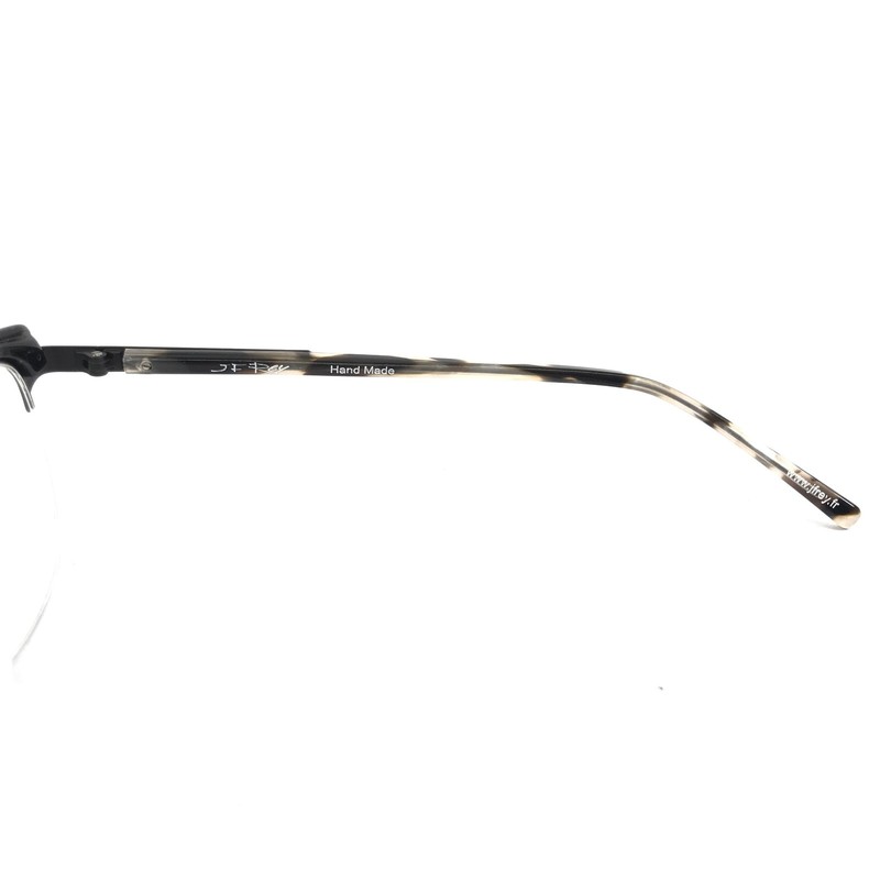 JF Rey Eyeglasses Frames JF2793 0098 Black Demi Tortoise Half Rim 49-20-143 gallery