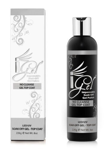IGEL No Cleanse Soak off Gel Top Coat Refill 8 oz