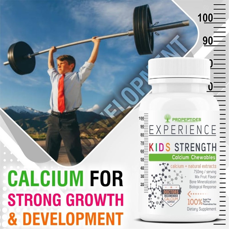5 Pack Pro.peptides Kids Calcium D3 C Magnesium Zinc 60 Tabs gallery