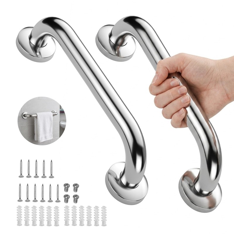 Stainless Steel Grab Bar Bathroom Safety Handicap Shower Tub Handle Support Hot