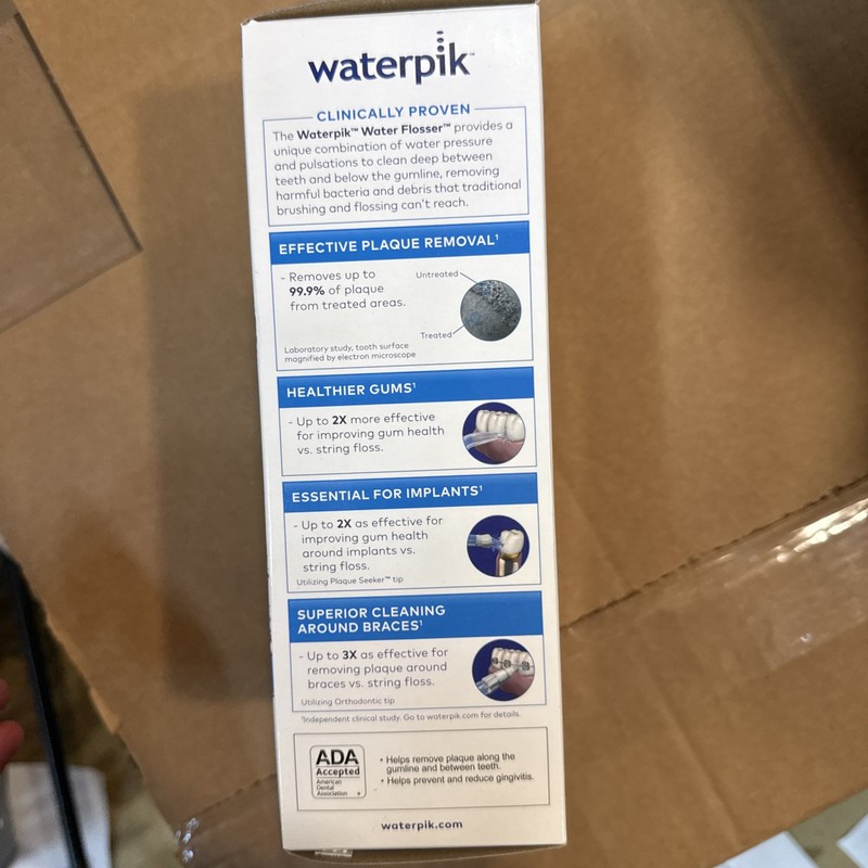 Waterpik Cordless Plus Water Flosser Rechargeable WP-450W Open, No Tips gallery