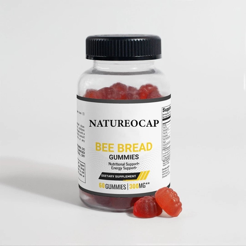 Bee Bread Gummies 300mg Nutritional Support & Energy Support 60 Gummies