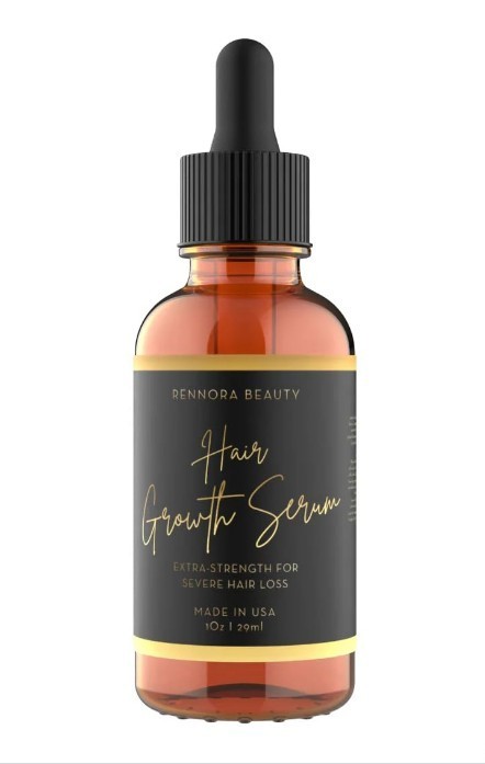 Rennora Hair Growth Serum with Organic Herbs and Natural 1 Fl Oz (Pack of 1)