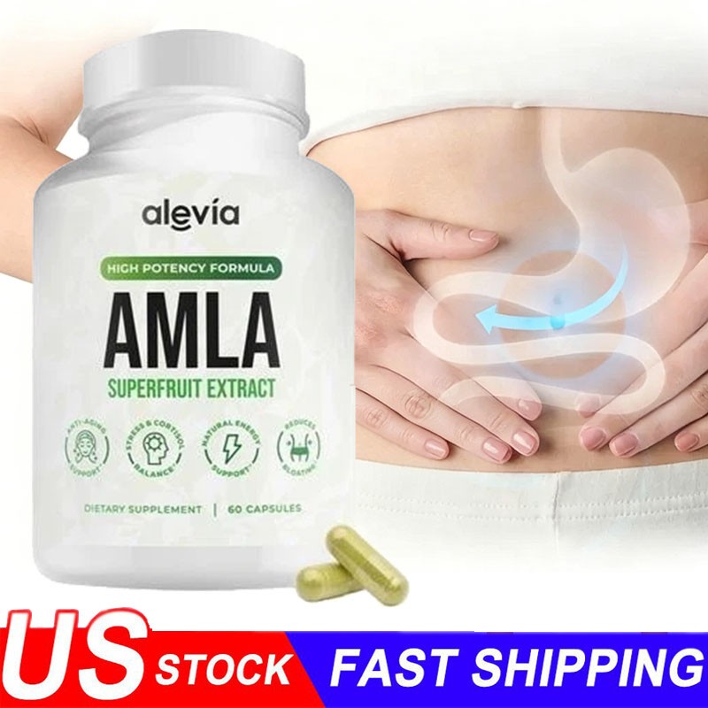 3x Alevia Organic Amla Capsules 1000mg Indian Gooseberry Antioxidant Supplement gallery