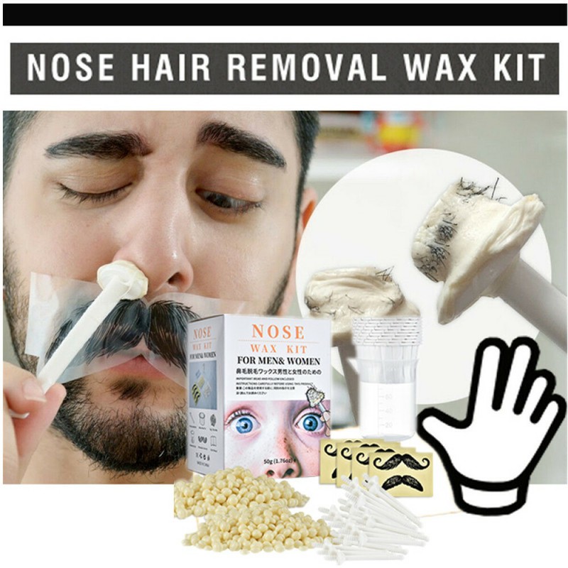 New Nose Wax Kit for Men Women, Painless Nasal Ear Hair Removal Hair Remover Kit gallery