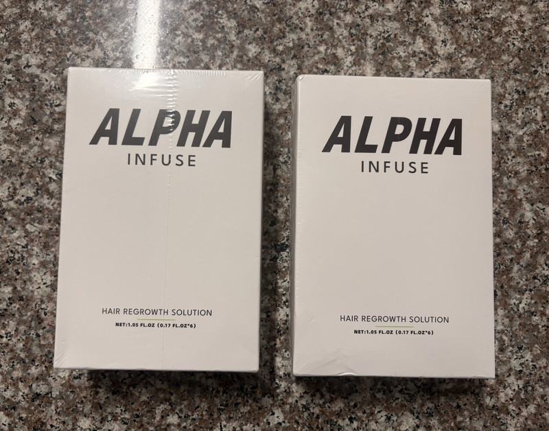 Alpha Infuse Hair Regrowth Liquid Peppermint Vitamins 6x5ml (1.05 fl oz)