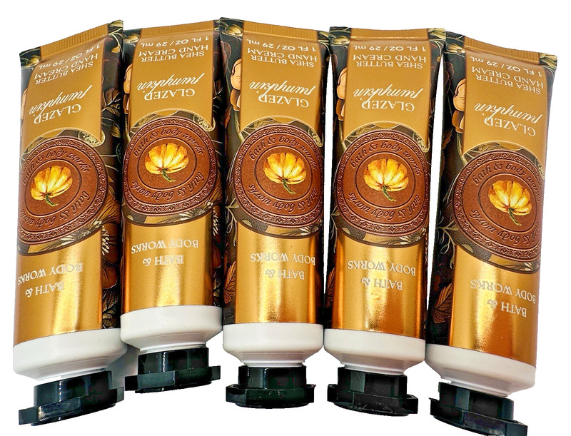 Bath & Body Works Glazed Pumpkin Hand Cream 1 oz x5