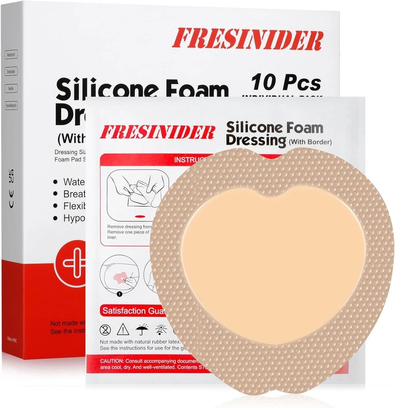 7″x7″ Sacral Foam Dressing Pack of 10 Wound Silicone Adhesive Sacrum