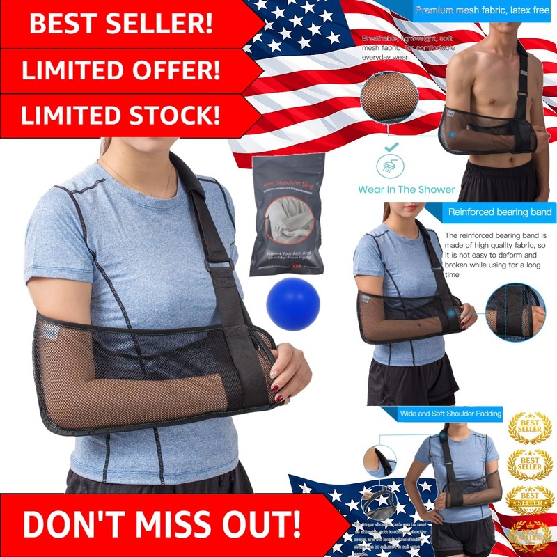 Breathable Mesh Arm Sling – Adjustable Shoulder Immobilizer for Injury Recovery