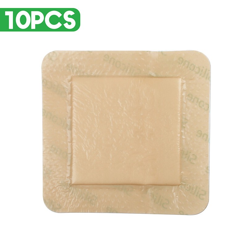 Silicone Foam Dressing with Border Adhesive Waterproof 6″X6″(15 X15cm) For Wound