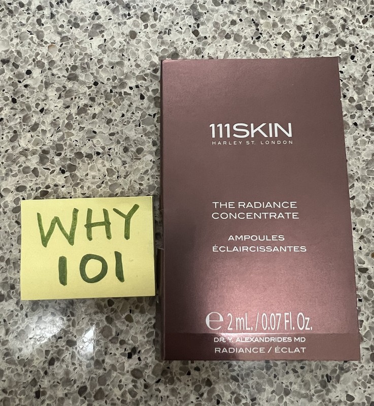 111Skin The Radiance Concentrate Ampoule x1 Single 0.07oz/2mL New & Carded SEAL gallery