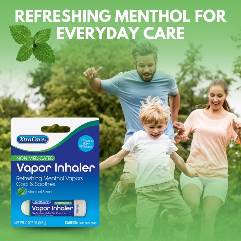 XtraCare Non-Medicated Menthol Vapor Inhaler Nasal Congestion Relief 0.2g