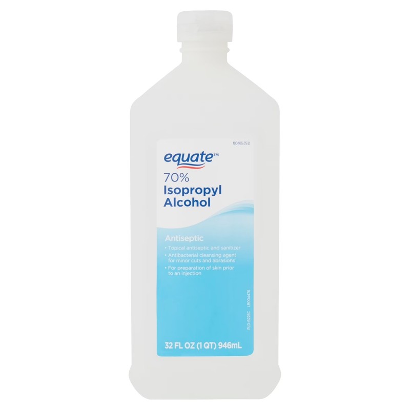 (3 Pack ) Equate 70% Isopropyl Alcohol Antiseptic, 32 fl oz gallery