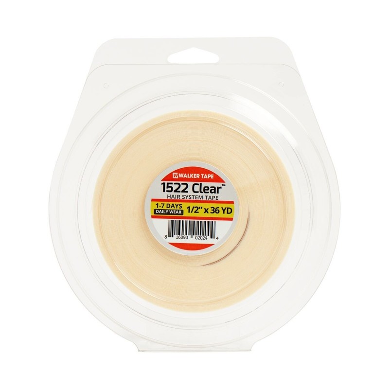 1522 Clear Adhesive Tape for hair systems wigs 1/2″ wide x 36 yard roll